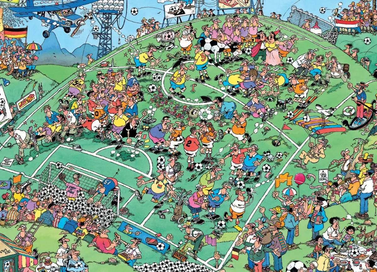 Jumbo 1000-1499<Europa's Voetbalkampioen - Jan van Haasteren - puzzel van 1000 stukjes