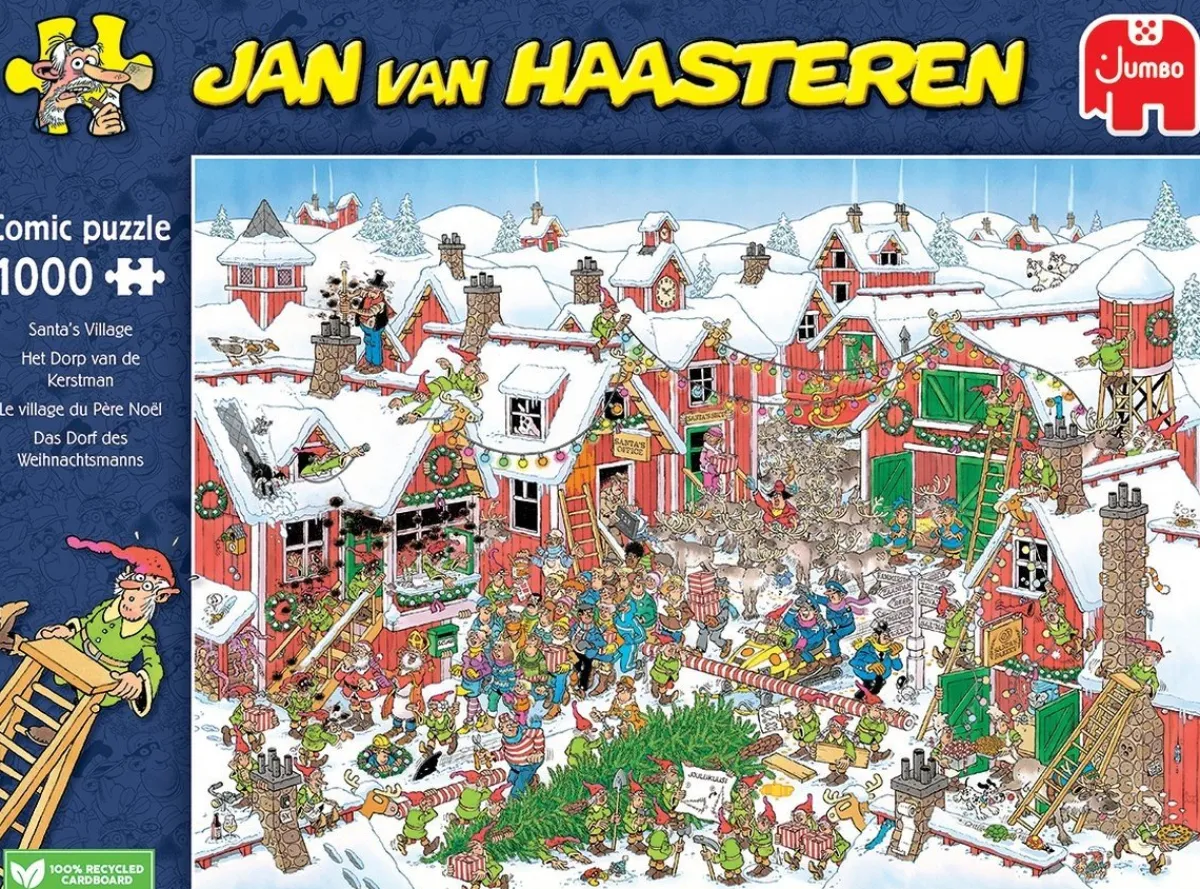 Jumbo 1000-1499<Het dorp van de Kerstman - Jan van Haasteren - puzzel van 1000 stukjes