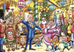 Jumbo Tekening|1000-1499<PRE-ORDER - Wasgij Christmas 21 - A Very Merry Makeover - 2 puzzels van 1000 stukjes