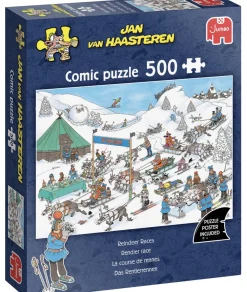 Kinderen Jumbo Tekening|Legpuzzels<Rendier Race - Jan van Haasteren - puzzel van 500 stukjes