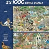 Jumbo Tekening|1000-1499<Safari & Storm - Jan van Haasteren - 2x1000 stukjes