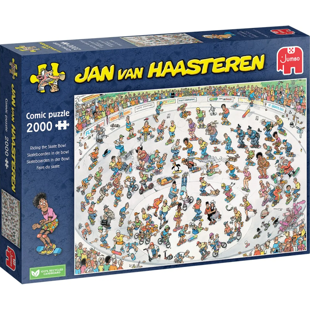 Jumbo 2000 En Meer<Skateboarden in de bowl - Jan van Haasteren - 2000 stukjes