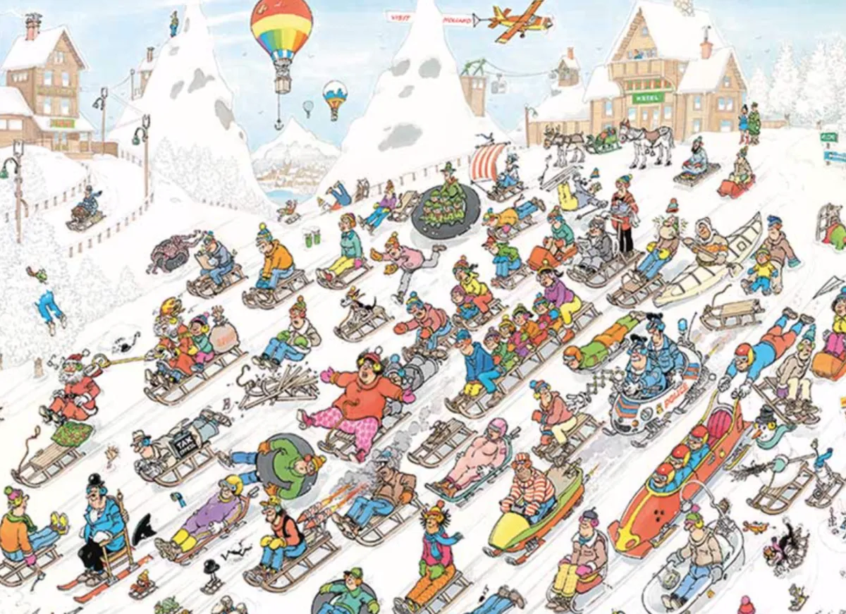 Jumbo 1000-1499<Van Onderen - Jan van Haasteren - puzzel van 1000 stukjes