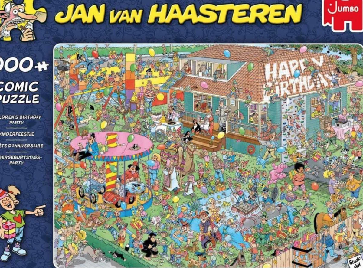 Jumbo Tekening|1000-1499<Verjaardagsfeestje - JvH - 1000 stukjes