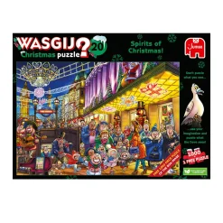Jumbo Tekening|1000-1499<Wasgij Christmas 20 - Spirits of Christmas - 2 puzzels van 1000 stukjes