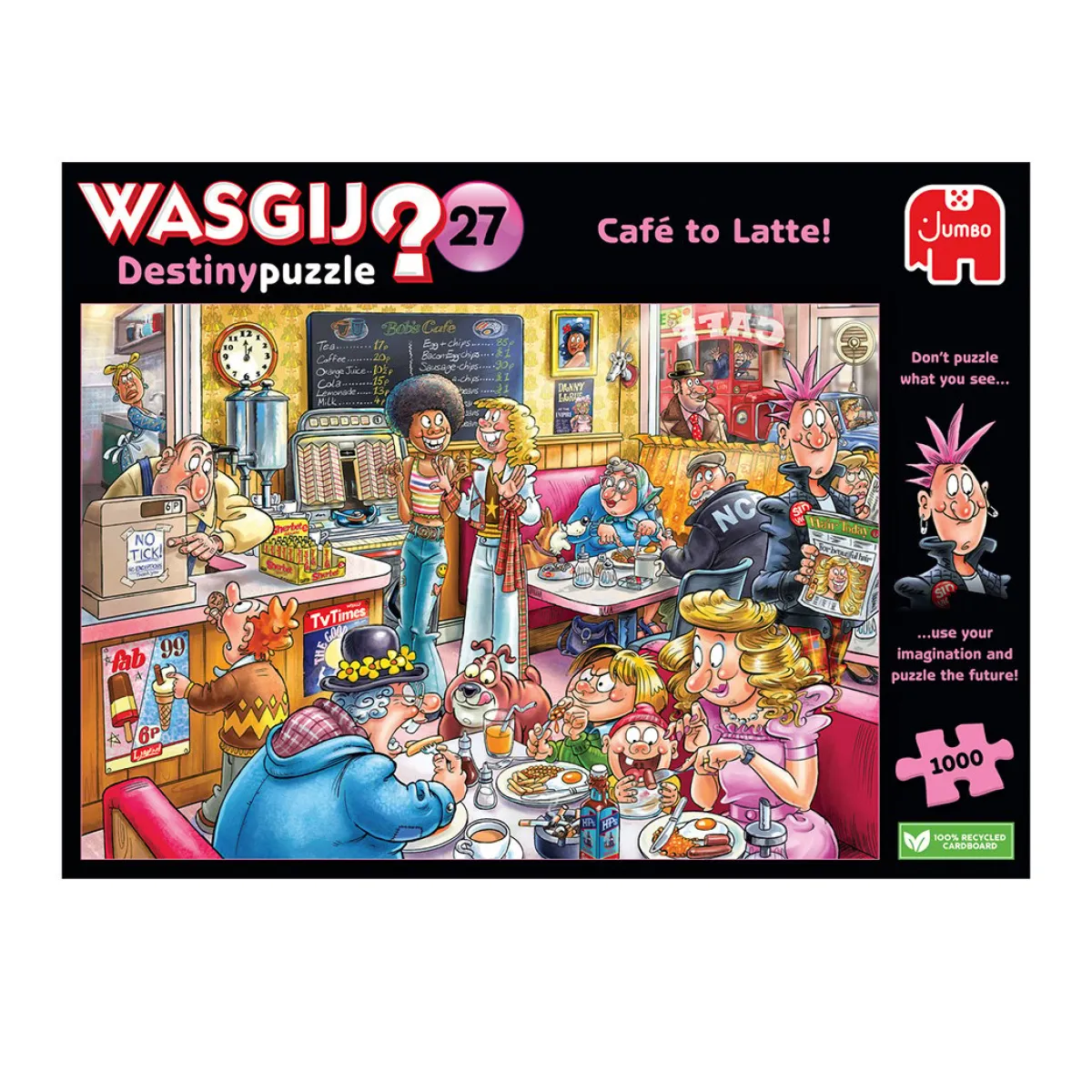 Jumbo 1000-1499<Wasgij Destiny 27 - Café to Latte! - 1000 stukjes