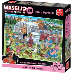 Jumbo Tekening|1000-1499<Wasgij Destiny 29 - Pitch-Perfect! - Camping - 1000 stukjes