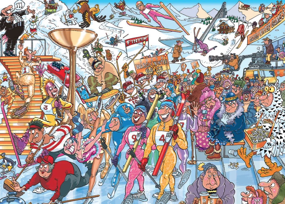 Jumbo 1000-1499<Wasgij Mystery 22 - Wasgij Winter Games - 1000 stukjes