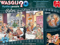 Jumbo Tekening|1000-1499<Wasgij Mystery 4 Retro - Live entertainment - 1000 stukjes