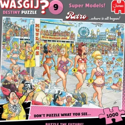 Jumbo 1000-1499<Wasgij Retro Destiny 9 - Super Models! - 1000 stukjes