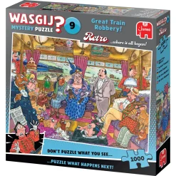 Jumbo 1000-1499<Wasgij Retro Mystery 9 - De Grote Treinroof! - 1000 stukjes