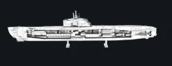 Metal Earth 3d Puzzels<U-boat type XXI - 3D puzzel