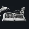 Metal Earth 3d Puzzels<De oude man en de zee Boeksculptuur - 3D puzzel