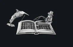 Metal Earth 3d Puzzels<De oude man en de zee Boeksculptuur - 3D puzzel