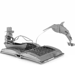 Metal Earth 3d Puzzels<De oude man en de zee Boeksculptuur - 3D puzzel