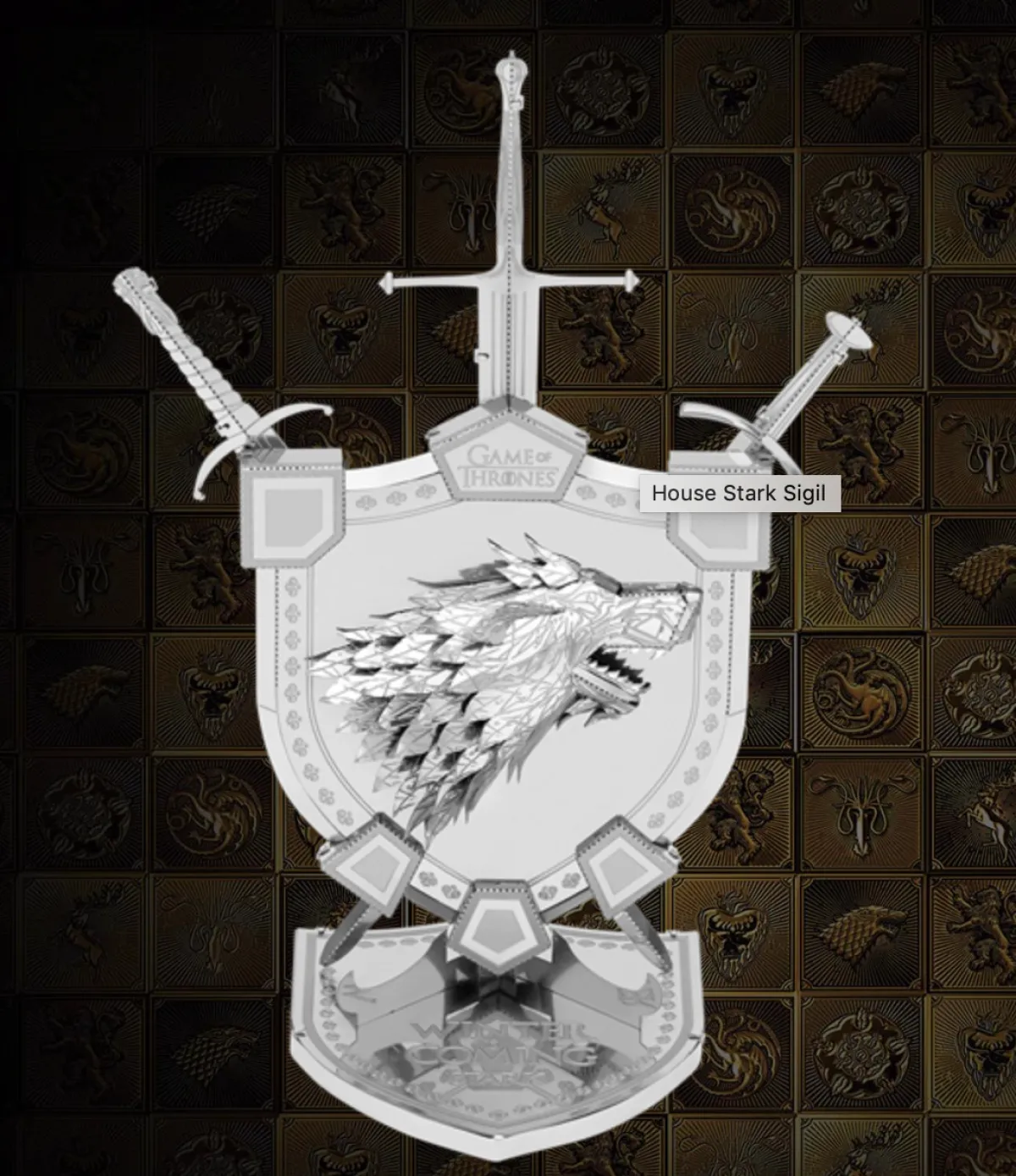 Metal Earth 3d Puzzels<House Stark Sigil - GOT - Iconx 3D puzzel