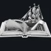 Metal Earth 3d Puzzels<Moby Dick Boeksculptuur - 3D puzzel