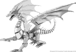 Metal Earth 3d Puzzels<Silver Dragon - Iconx 3D puzzel