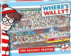 Plenty Gifts Tekening|1000-1499<Waar is Wally - Het Treinstation - leg- en zoekpuzzel van 1000 stukjes