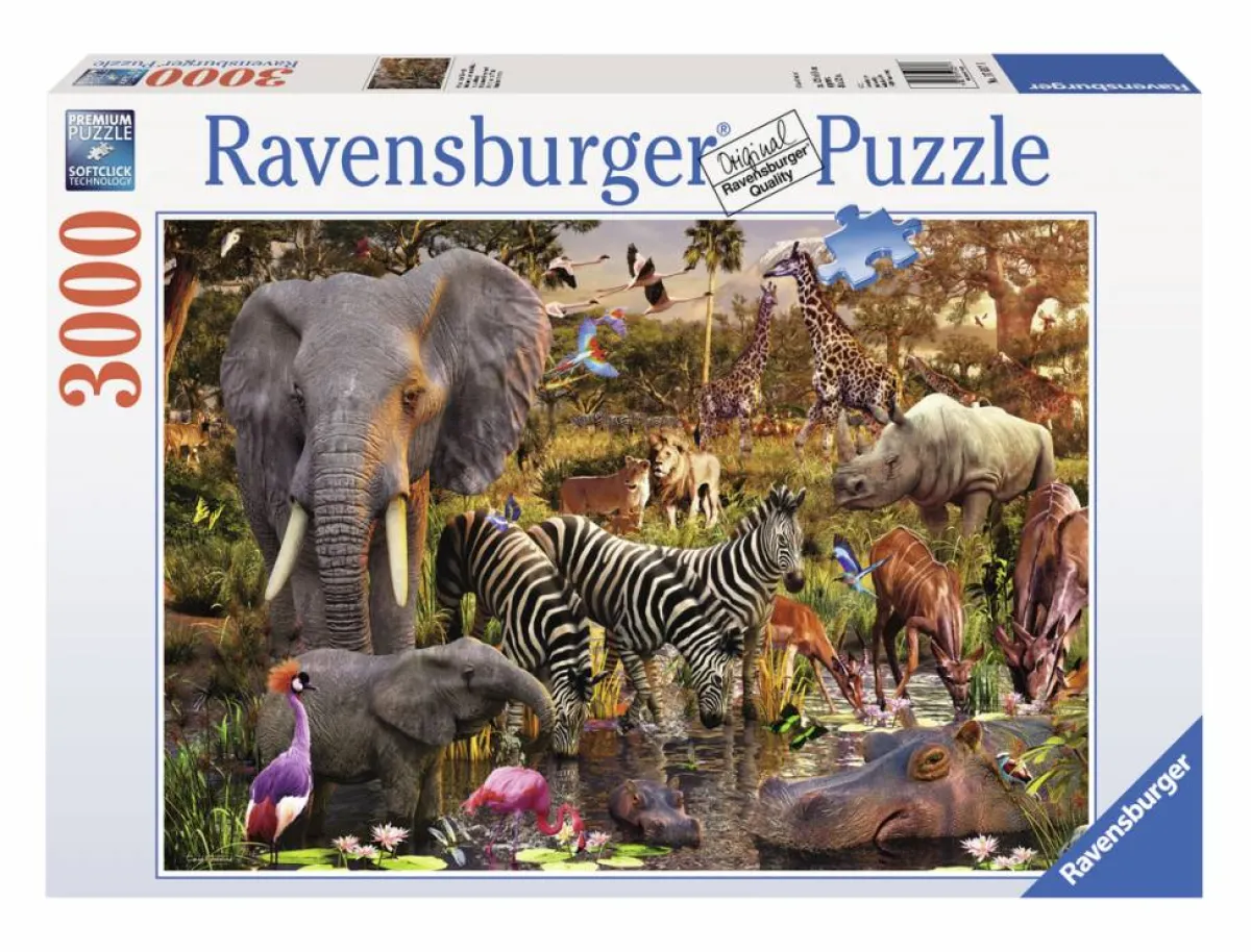 Ravensburger Dieren|2000 En Meer<Afrikaanse dierenwereld - 3000 stukjes