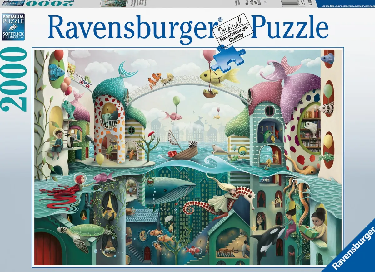 Ravensburger Dieren|Fantasy<Als vissen konden lopen - puzzel van 2000 stukjes