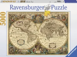 Ravensburger Kunst En Cultuur|Astrologie & Wereldkaarten<Antieke wereldkaart - 5000 stukjes