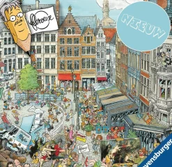 Ravensburger Tekening|Steden En Gebouwen<Antwerpen - Fleroux - puzzel van 1000 stukjes