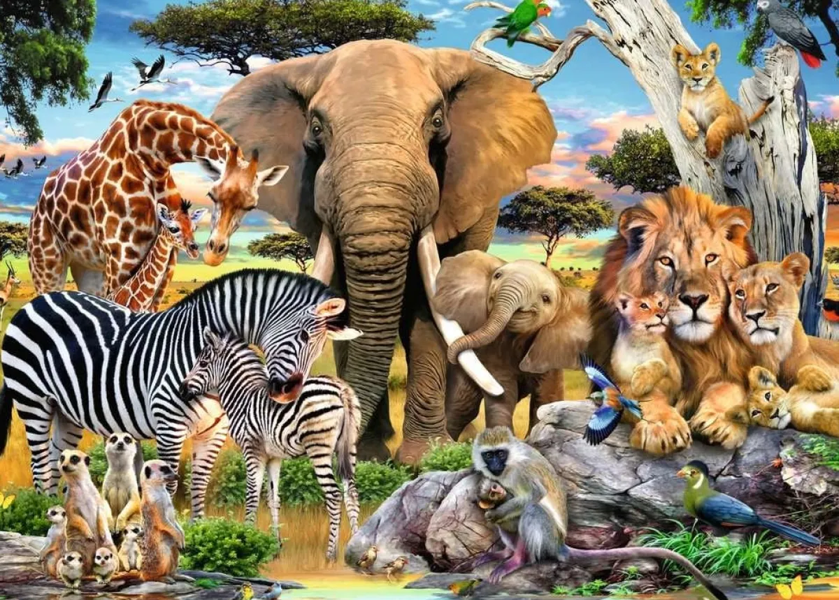 Ravensburger Tekening|Dieren<Baby Love - 500 XL stukjes