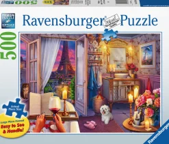 Ravensburger Tekening|500-999<Badkamer in Parijs - 500 XL stukjes