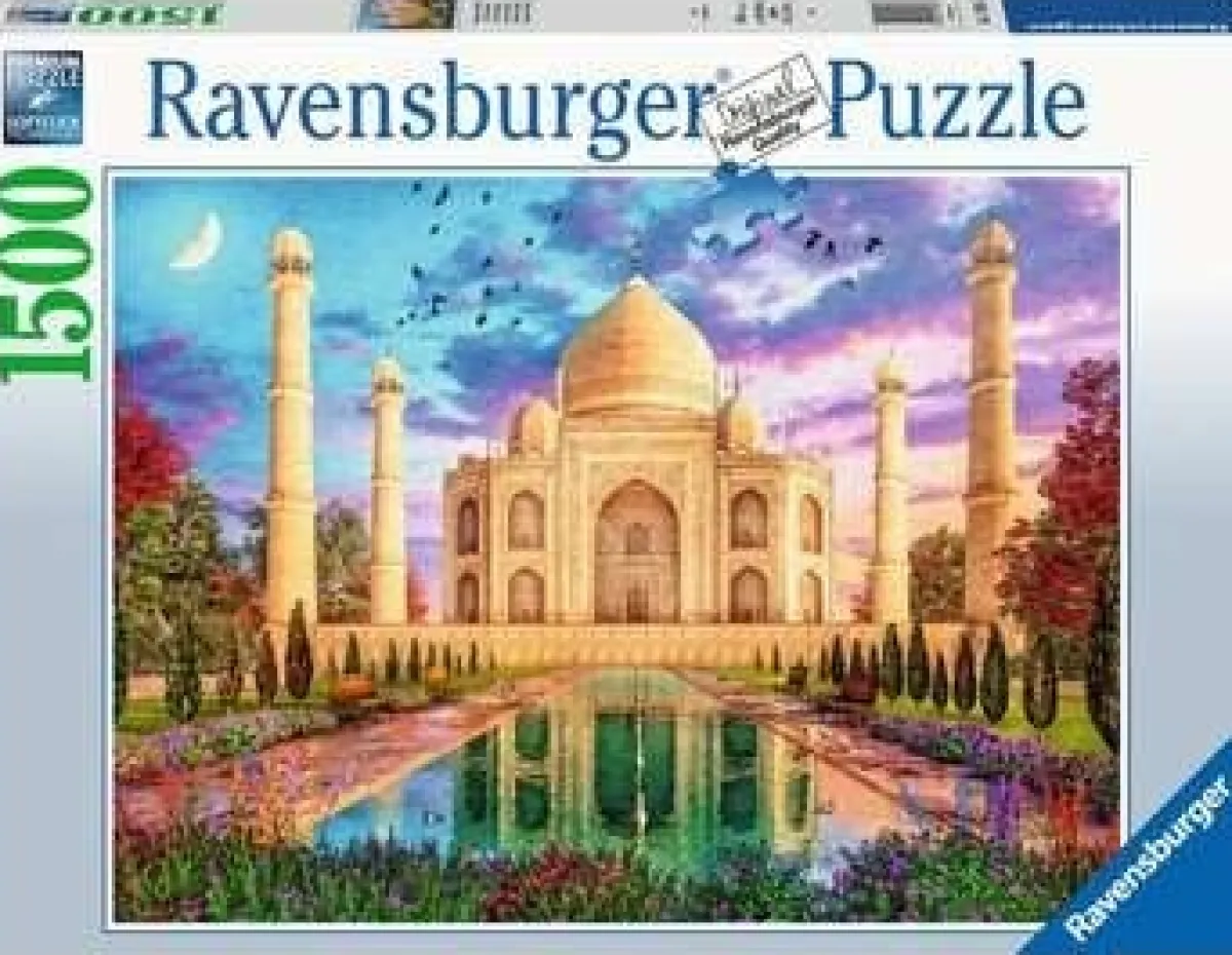 Ravensburger Steden En Gebouwen|1500-1999<Betoverende Taj Mahal - puzzel van 1500 stukjes