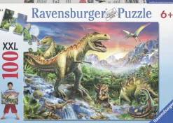 Kinderen Ravensburger Dieren|Legpuzzels<Bij de dinosaurussen - 100 stukjes XXL