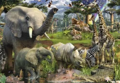 Ravensburger Dieren|2000 En Meer<Bij de drinkplaats - 18000 stukjes