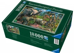 Ravensburger Dieren|2000 En Meer<Bij de drinkplaats - 18000 stukjes
