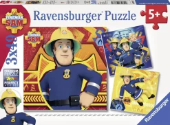 Kinderen Ravensburger Disney, Pixar, Marvel|Legpuzzels<Bij gevaar Brandweerman Sam roepen - 3 x 49 stukjes