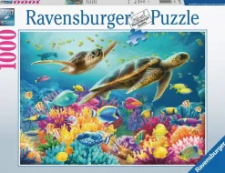 Ravensburger Dieren|Landschappen<Blauwe Onderwaterwereld - puzzel van 1000 stukjes