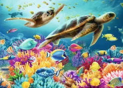 Ravensburger Dieren|Landschappen<Blauwe Onderwaterwereld - puzzel van 1000 stukjes