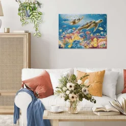 Ravensburger Dieren|Landschappen<Blauwe Onderwaterwereld - puzzel van 1000 stukjes