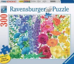 Ravensburger Tekening|100-499<Bloemenregenboog - puzzel van 300 XXL stukjes