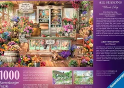 Ravensburger Landschappen|1000-1499<Bloemenwinkel - All Seasons - puzzel van 1000 stukjes