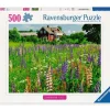 Kinderen Ravensburger Landschappen|Steden En Gebouwen<Boerderij in Zweden - puzzel van 500 stukjes