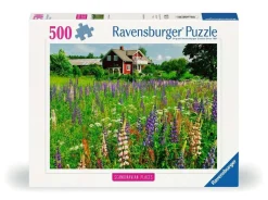 Kinderen Ravensburger Landschappen|Steden En Gebouwen<Boerderij in Zweden - puzzel van 500 stukjes