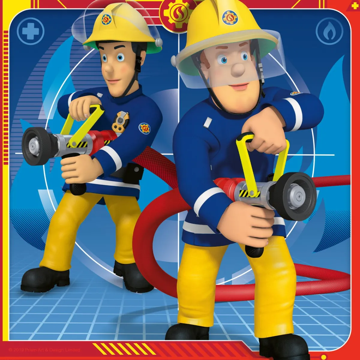 Kinderen Ravensburger Disney, Pixar, Marvel|Tekening<Brandweerman Sam - 3 puzzels van 49 stukjes