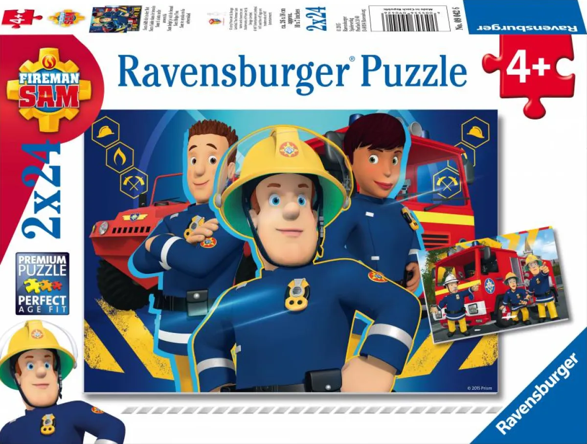 Kinderen Ravensburger Tekening|Legpuzzels<Brandweerman Sam helpt - 2 x 24 stukjes