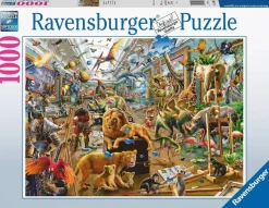 Ravensburger Tekening|Dieren<Chaos in de galerie - puzzel van 1000 stukjes