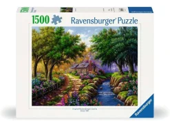 Ravensburger Landschappen|1500-1999<Cottage bij de rivier - puzzel van 1500 stukjes
