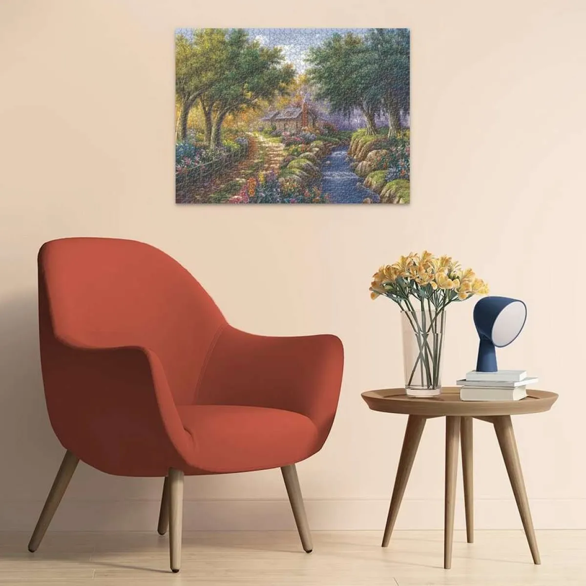 Ravensburger Landschappen|1500-1999<Cottage bij de rivier - puzzel van 1500 stukjes