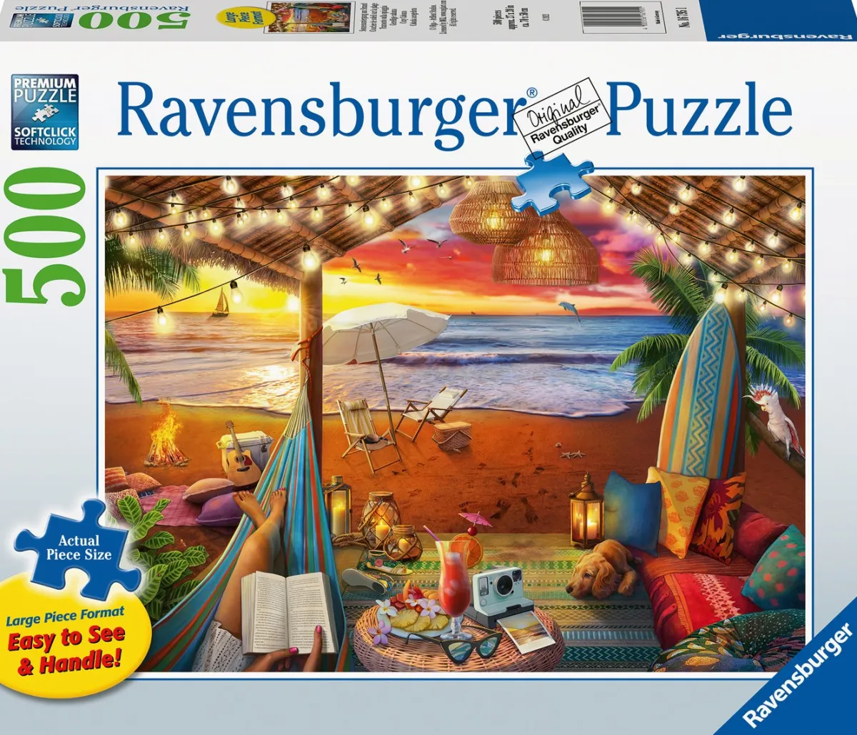 Ravensburger Landschappen|500-999<Cozy Cabana - 500 XL stukjes