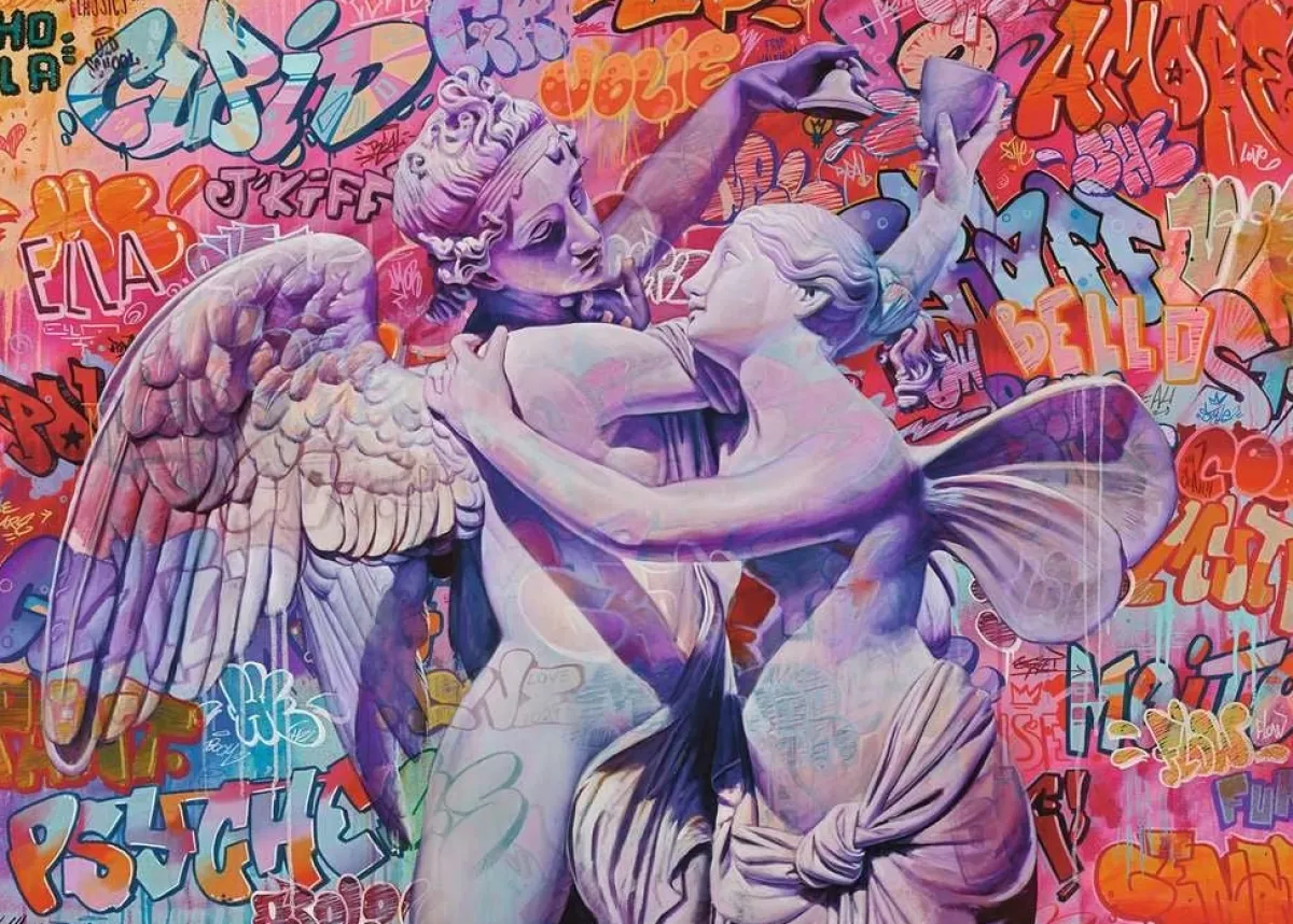 Ravensburger Kunst En Cultuur|1000-1499<Cupido en Psyche verliefd - puzzel van 1000 stukjes