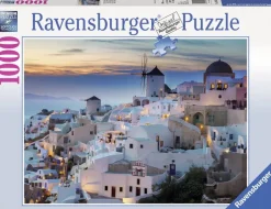 Ravensburger Landschappen|Steden En Gebouwen<De avond in Santorini - 1000 stukjes