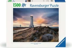 Ravensburger Landschappen|1500-1999<De vuurtoren van Akranes - Ijsland - puzzel van 1500 stukjes